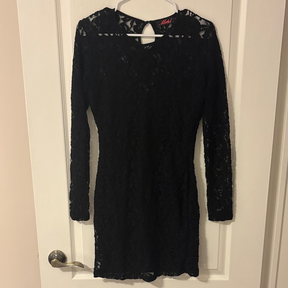Elegant Black Lace Dress